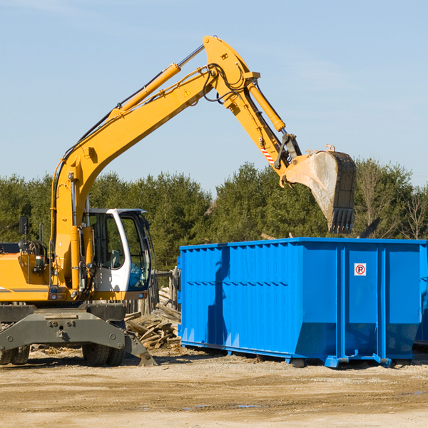 are there any restrictions on where a residential dumpster can be placed in Fayetteville GA